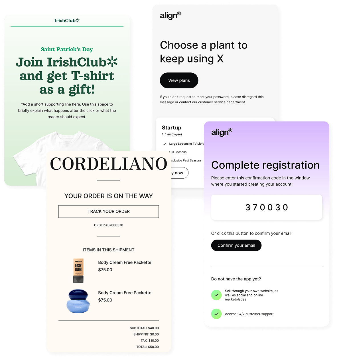 Pick from :count_templates+ free HTML email templates, fully customizable and tailored to your needs.